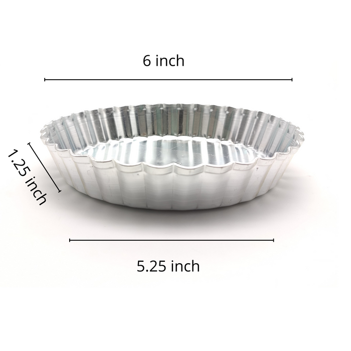 Aluminium Round Pie/Quiche Mould with Loose Removable Bottom