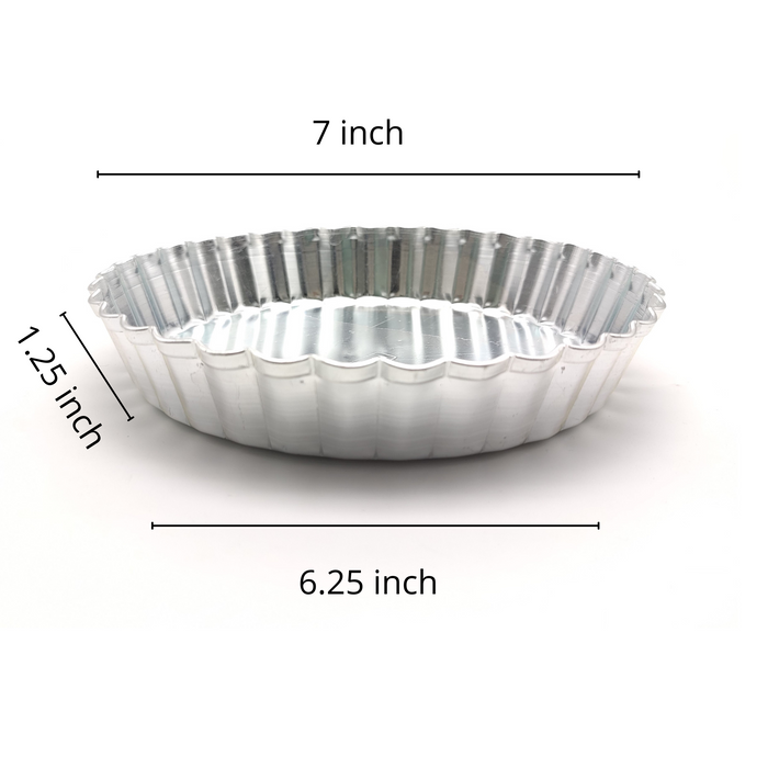 Aluminium Round Pie/Quiche Mould with Loose Removable Bottom