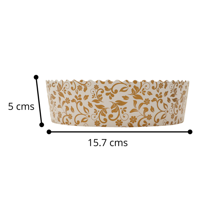 Premium Gold Paper Board Cake Moulds | 200 to 500g bake