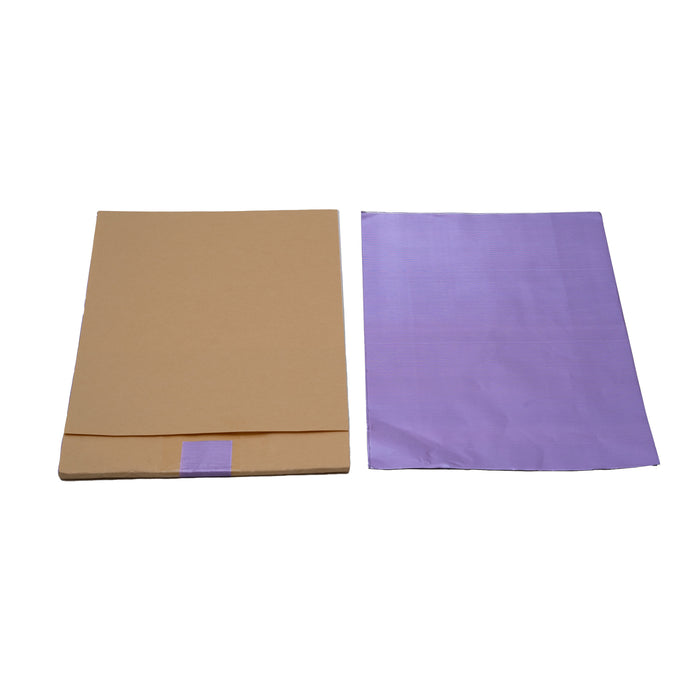 Embossed Aluminium Chocolate Wrapping Foil | 7 x 10 Inches | 12 microns