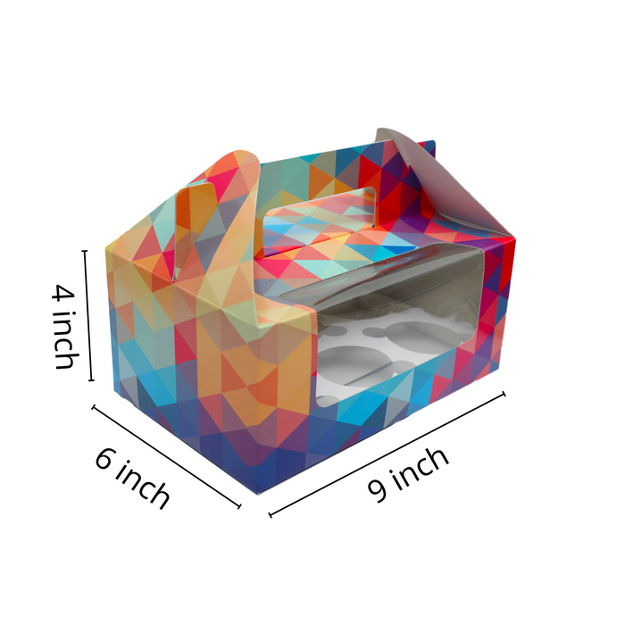 Cupcake Box Polygon Design
