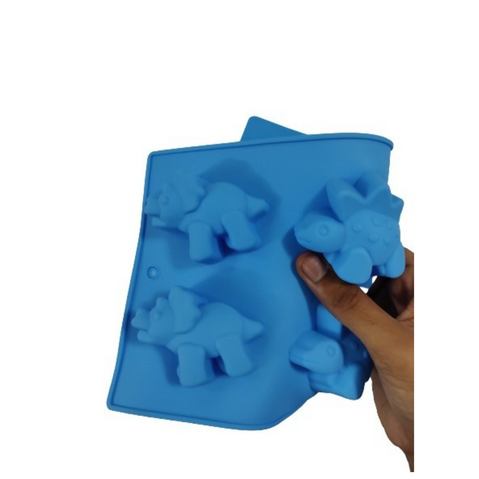 6 Cavity Dinosaur Pet Silicone Mould