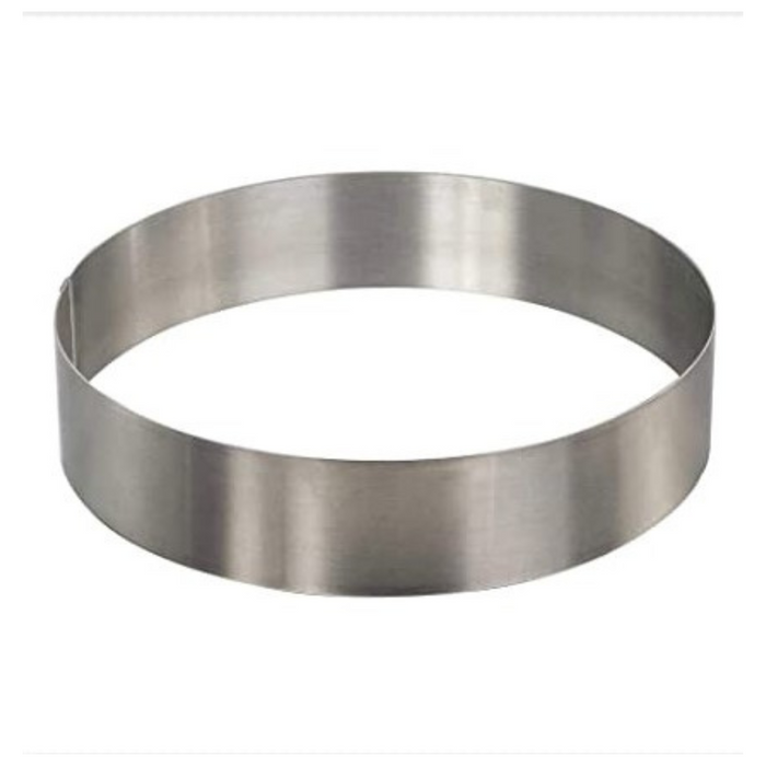 Esslly Stainless Steel Straight Sided Cake Pastry Mould Easy Release