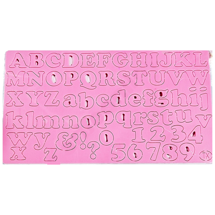 Acrylic D-I-Y Alphabets Stamp | Embossed Fondant Cake Decorating