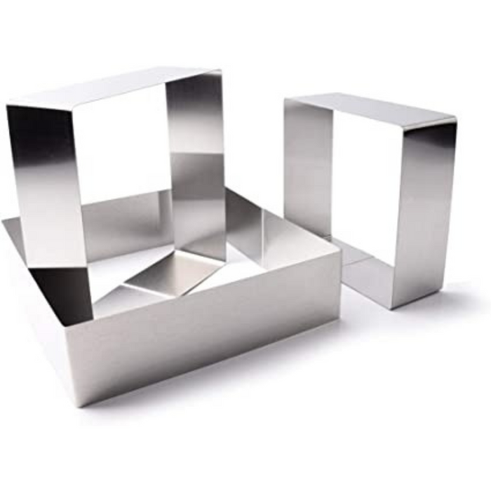 Stainless Steel Cake Ring - Square