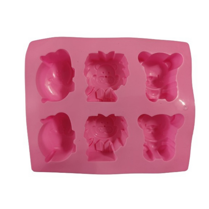 6-Cavity Forest Theme Silicone Mould | 24x20 cm