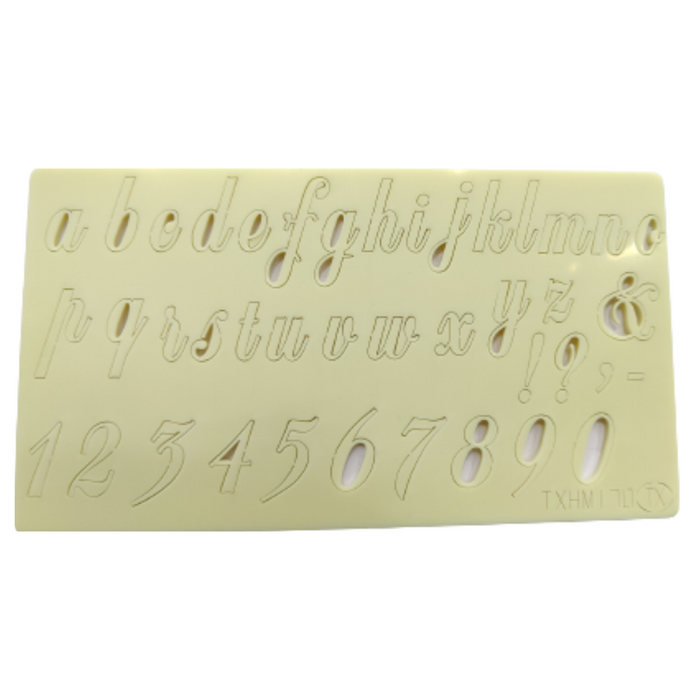 Acrylic D-I-Y Alphabets Stamp | Embossed Fondant Cake Decorating