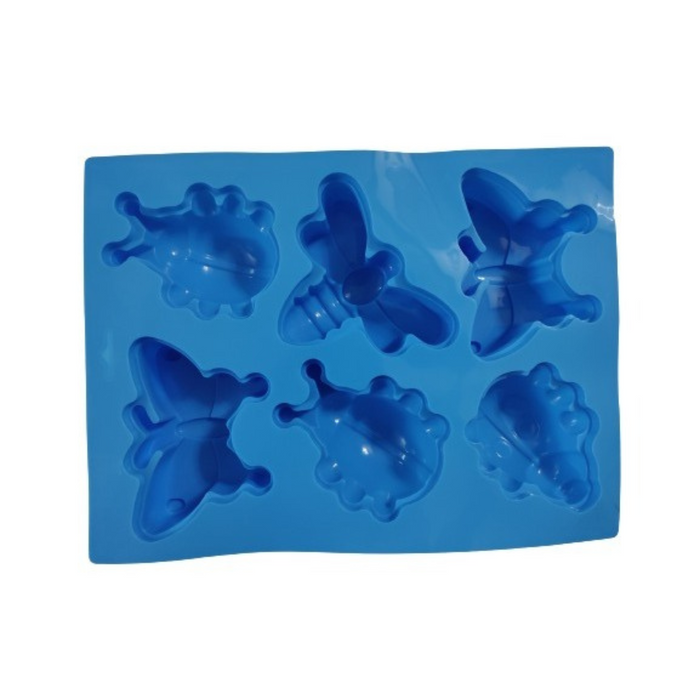 6-Cavity Insects Silicone Mould – Butterflies, Bees & Ladybugs