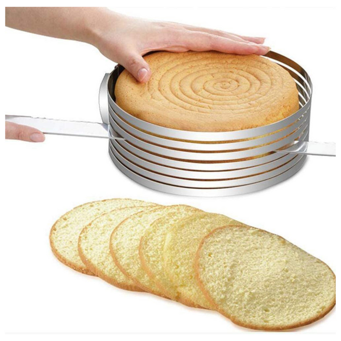 Buy Online Adjustable Cake Slicer Ring  Cake Layering Ring  Esslly