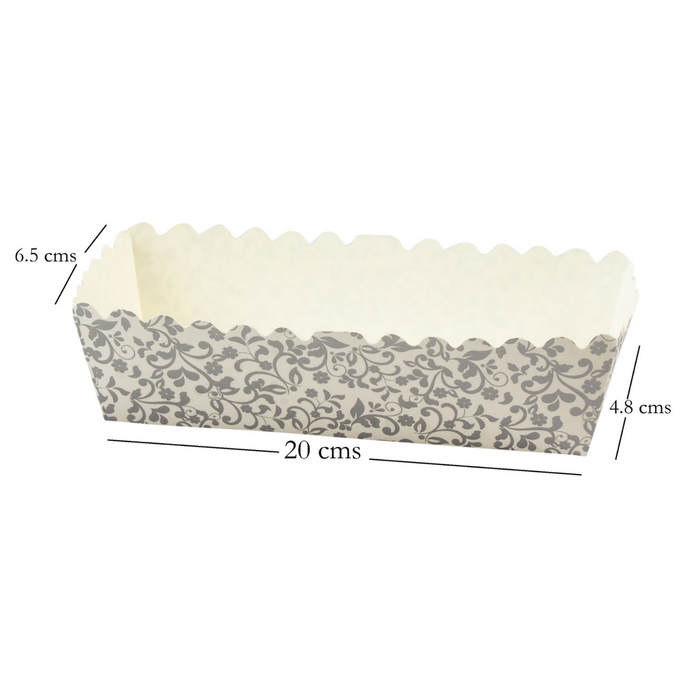 200 x 65 x 48 mm - Rectangular Paper Loaf Mould | For 300 grams bake