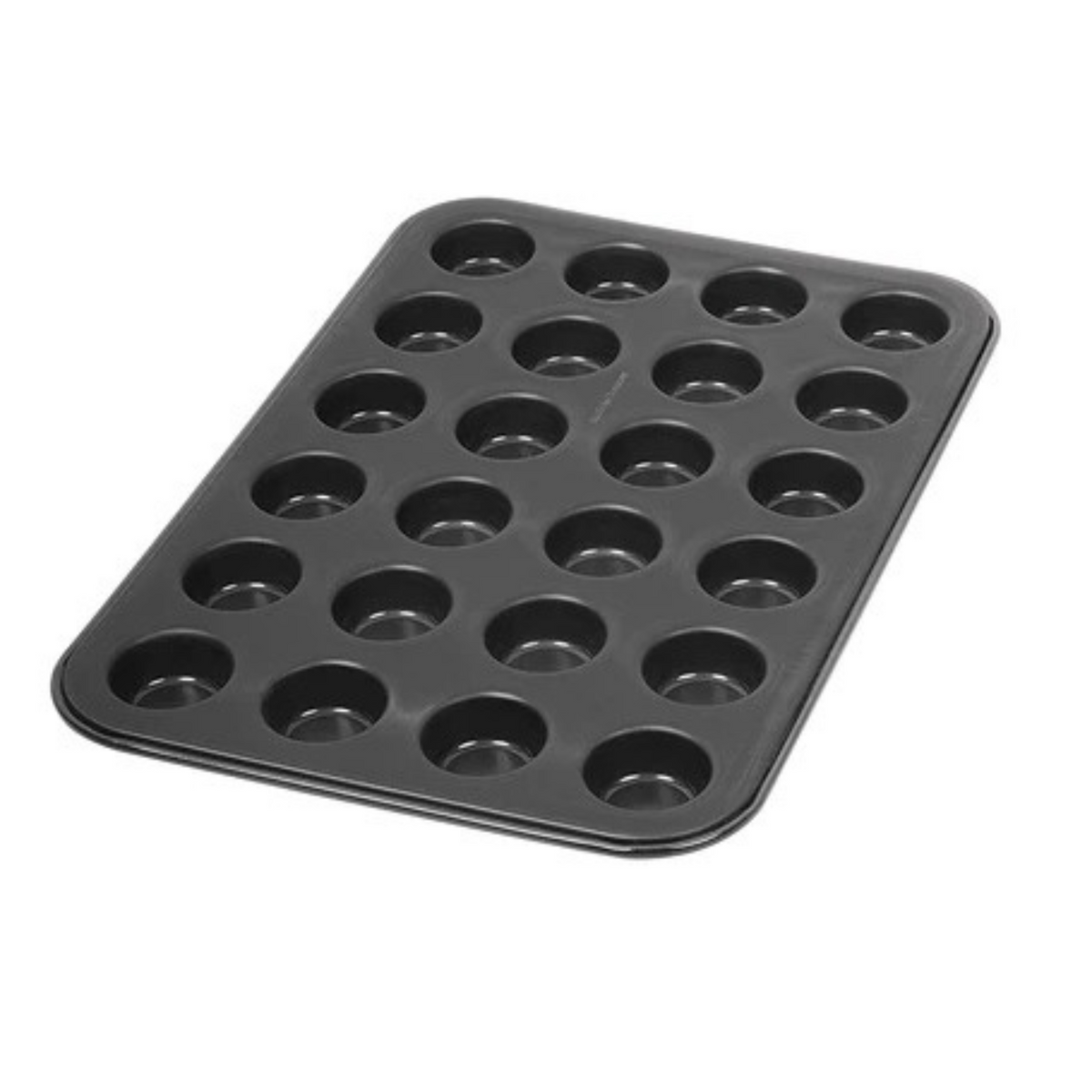 Tebery 2 Pack Mini Muffin Tray Non-Stick for Muffins, 24 Cup Muffin Baking Tray with Heat Conduction, Carbon Steel, 38x26x2CM