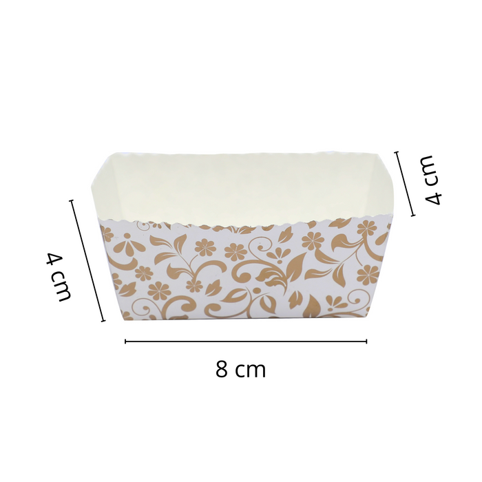 Tea Cake Paper Loaf Moulds | 80 x 40 x 40 mm | 110g bake