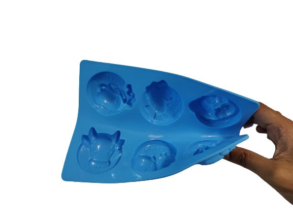 6 Cavity Star Signs Silicone Mould