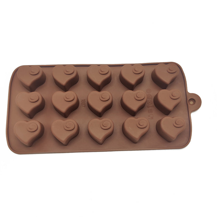 15 Cavity Heart Silicone Chocolate Mould