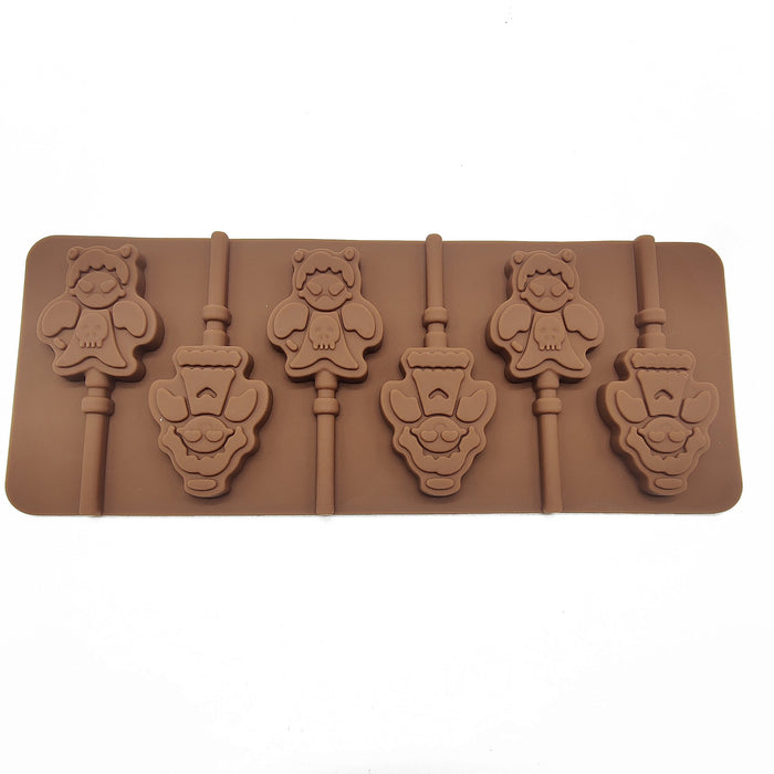 6 Cavity Angel & Devil Shaped Silicone Chocolate Mould