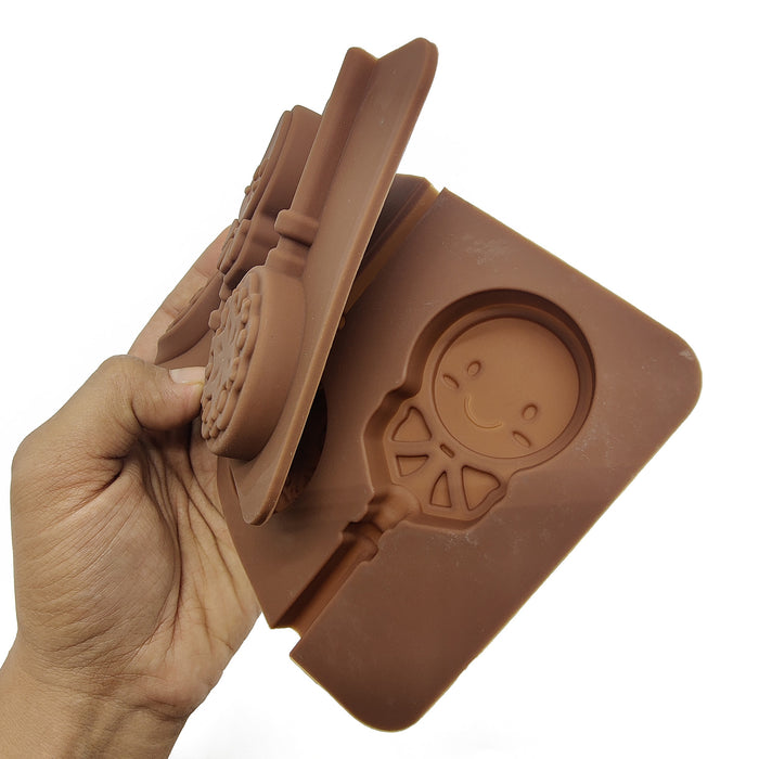 6 Cavity Star Girl Shaped Silicone Chocolate Mould