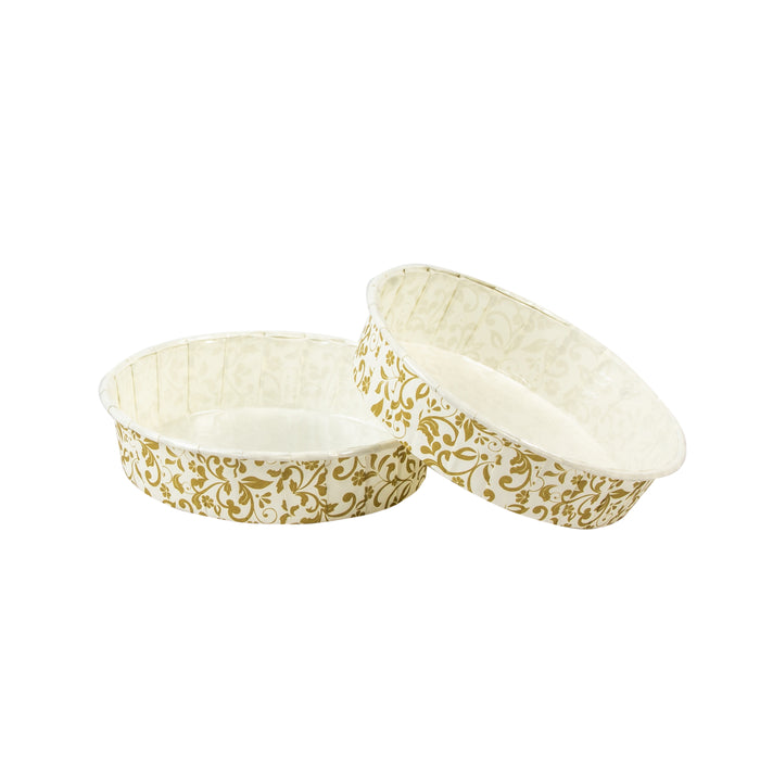 Premium Gold Floret Baking Moulds | 9 x 2 cm | 100g bake