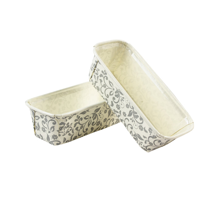 Gold Rectangular Paper Loaf Moulds | 250g