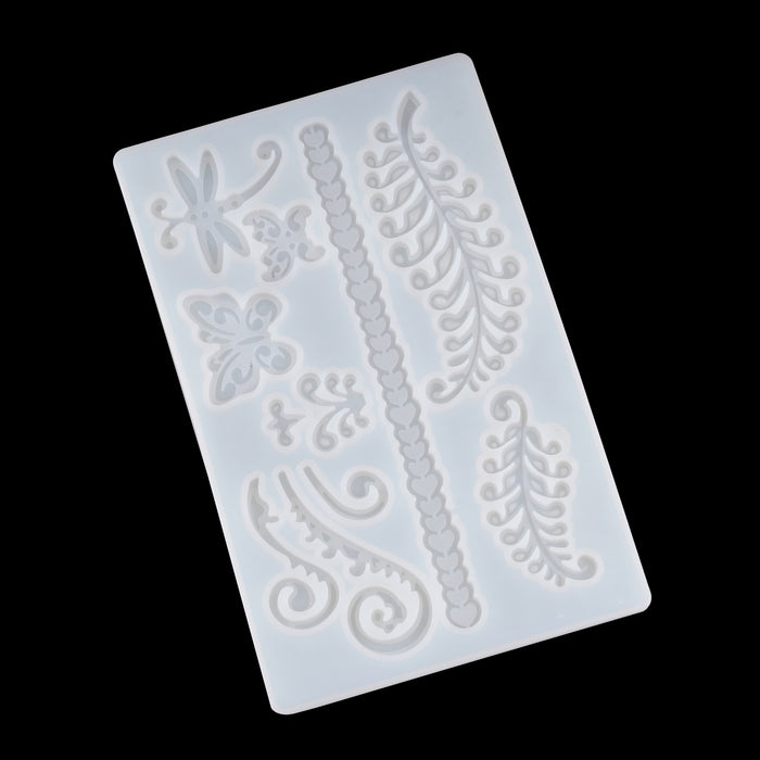 Silicone Fondant Mould | Cake Decoration Mould - Ferns Design