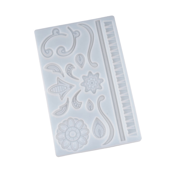 Silicone Fondant Mould | Cake Decoration Mould - Ferns and Nature Design