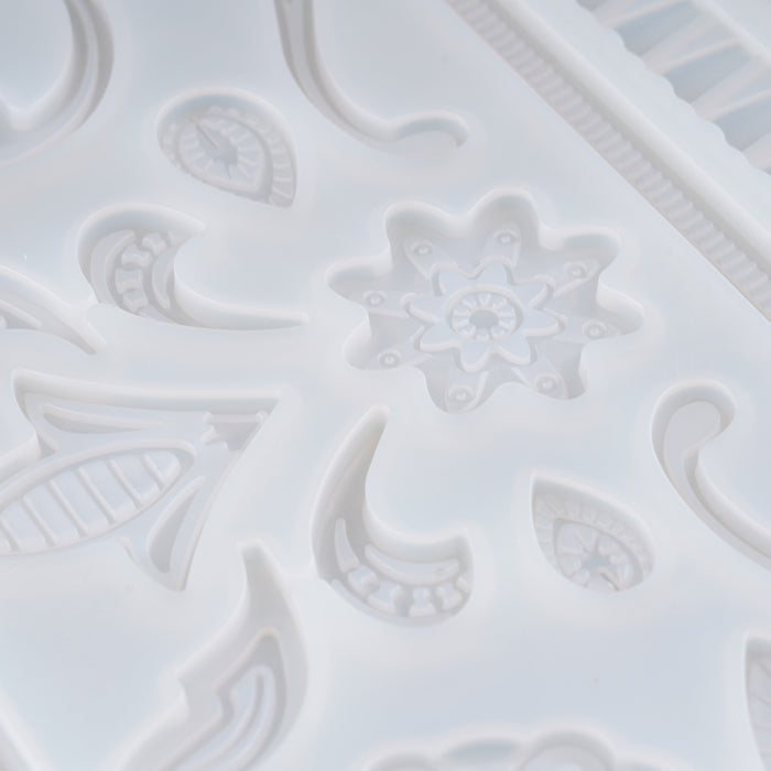 Silicone Fondant Mould | Cake Decoration Mould - Ferns and Nature Design