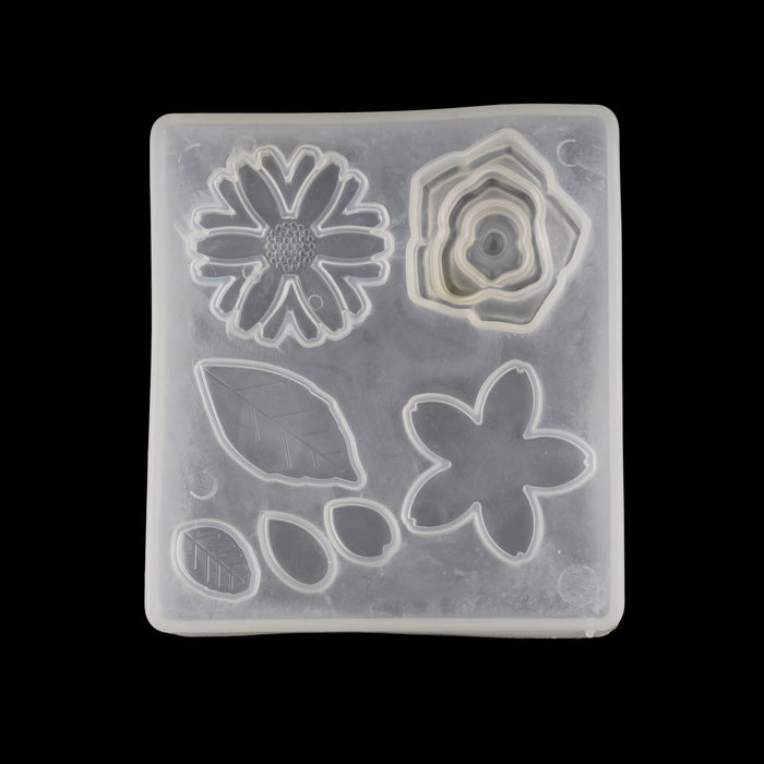 Flower & Leaf Silicone Fondant Mould