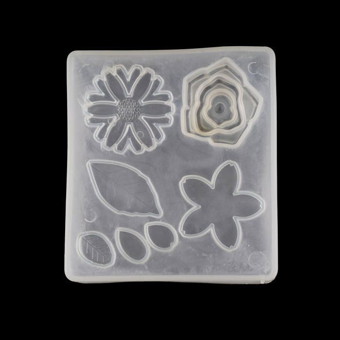 Silicone Fondant Mould | Cake Decoration Mould - Flower and Leaf Shaped