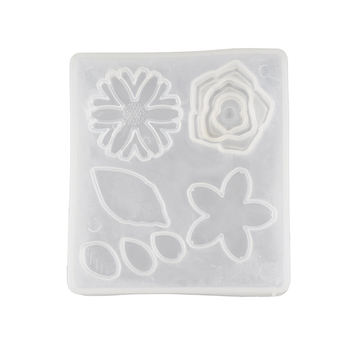 Flower & Leaf Silicone Fondant Mould