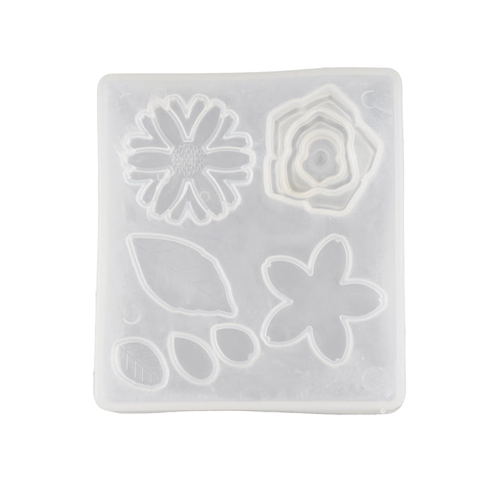 Silicone Fondant Mould | Cake Decoration Mould - Flower and Leaf Shaped