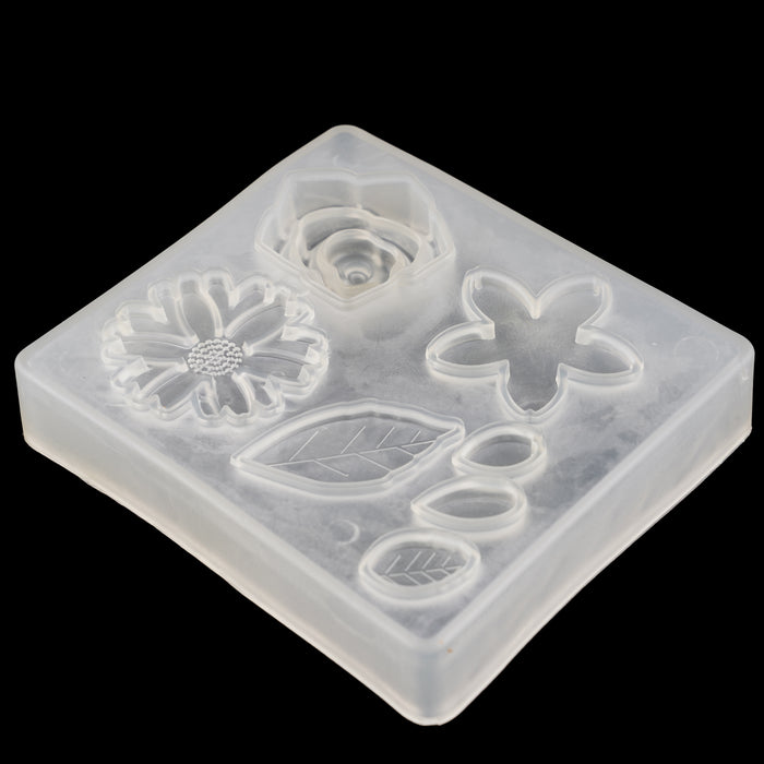 Flower & Leaf Silicone Fondant Mould