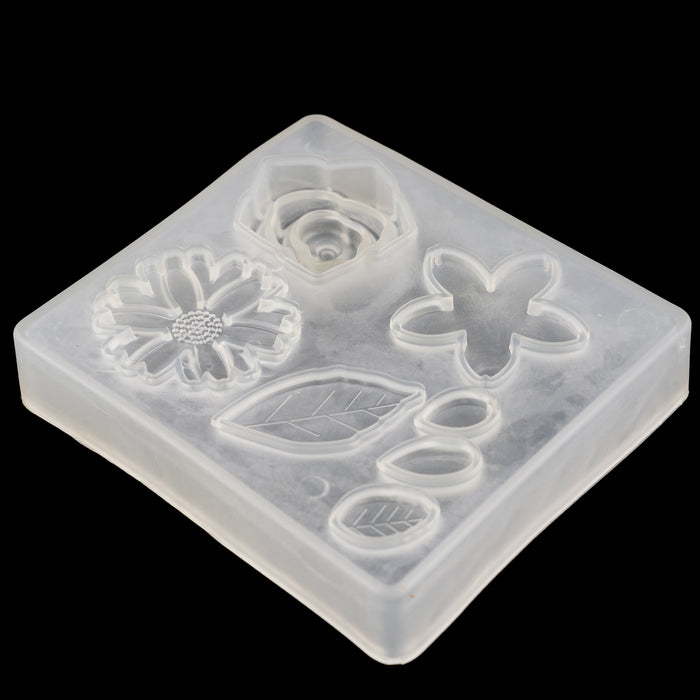 Silicone Fondant Mould | Cake Decoration Mould - Flower and Leaf Shaped