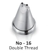Noor Icing Nozzle | Double Thread | No. 16