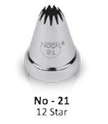 Noor Icing Nozzle | 12 Star | No. 21