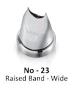 Noor Icing Nozzle | Raised Band - Wide | No. 23
