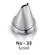 Noor Icing Nozzle | Scroll | No. 33