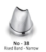 Noor Icing Nozzle | Raised Band - Narrow | No. 38