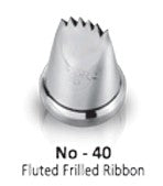 Noor Icing Nozzle | Fluted Frilled  Ribbon | No. 40
