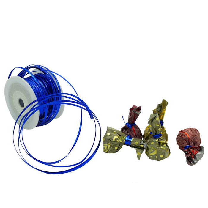 Blue Aluminium Twist Tie Roll | 80 meter Length