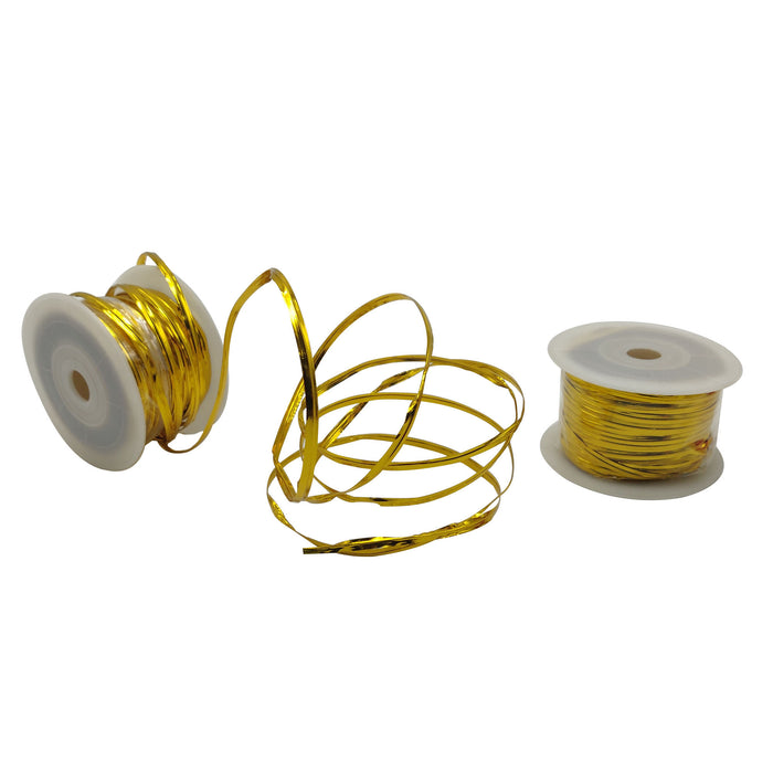Gold Aluminium Twist Tie Roll | 80 meter Length