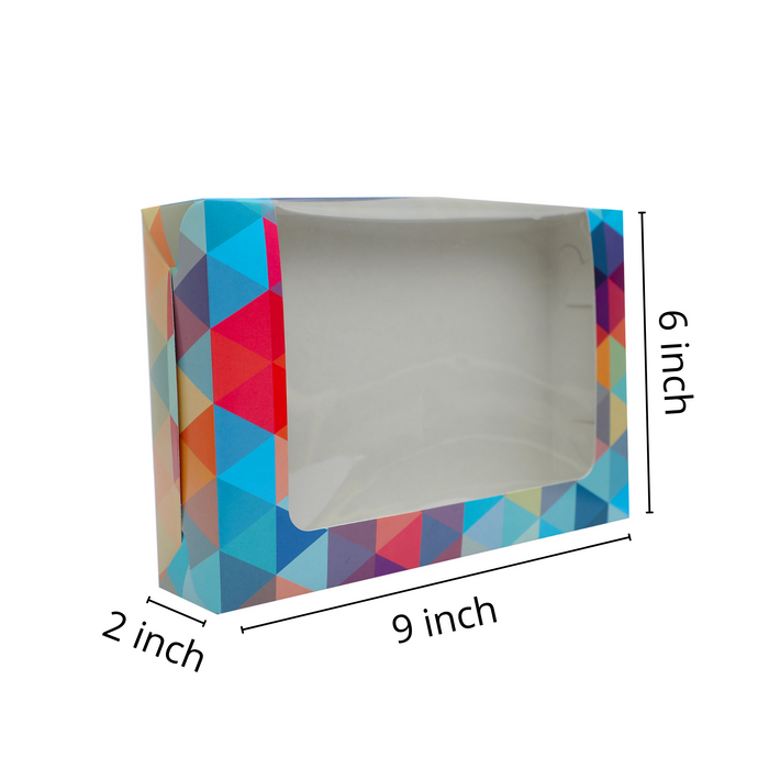 Brownie Box | Polygon Design | Pack of 25