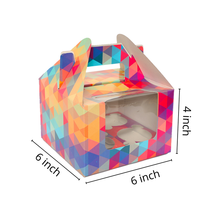 Cupcake Box Polygon Design