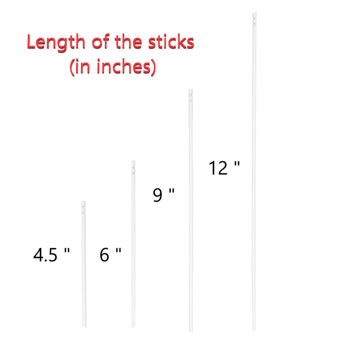 Esslly Lollipop Candy Sticks – Pack of 100, 4.5-12 inches