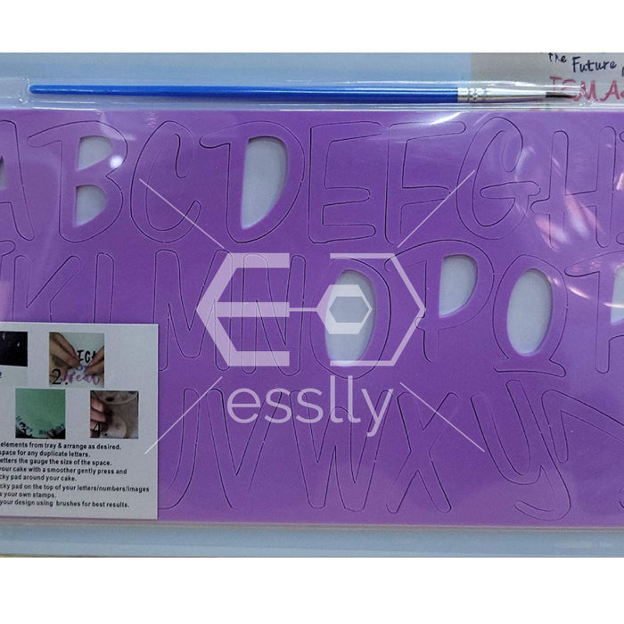 26 acrylic alphabet stamps |3-4 cm in length