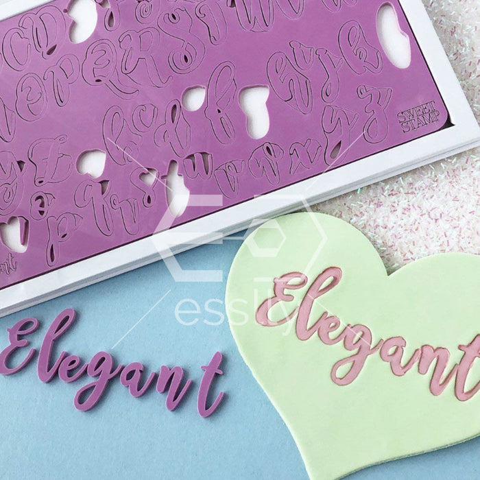 Acrylic D-I-Y Alphabets Stamp | Embossed Fondant Cake Decorating