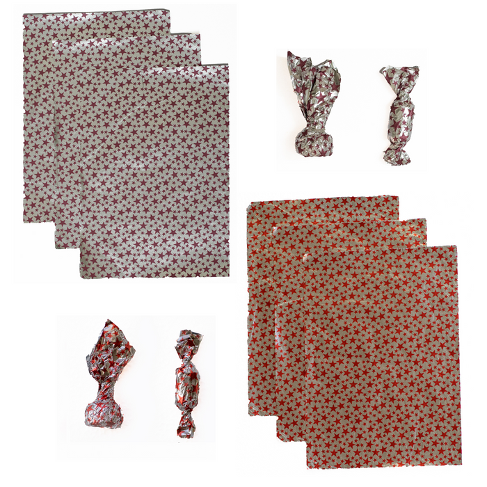Premium Printed Aluminum Foil Sheets | 50-Pack 7x10 inches