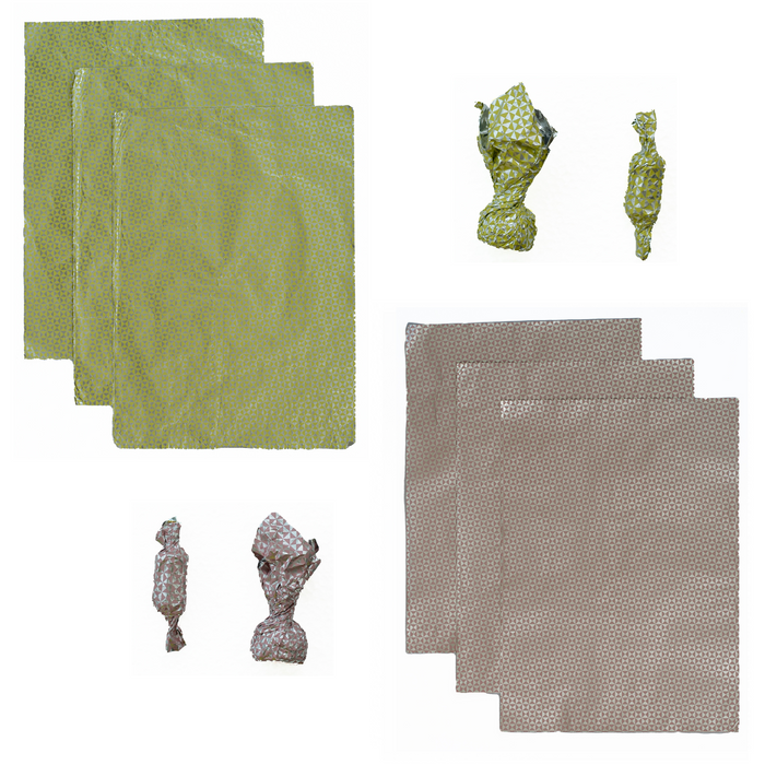Premium Printed Aluminum Foil Sheets | 50-Pack 7x10 inches