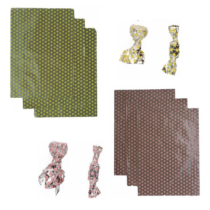 Premium Printed Aluminum Foil Sheets | 50-Pack 7x10 inches