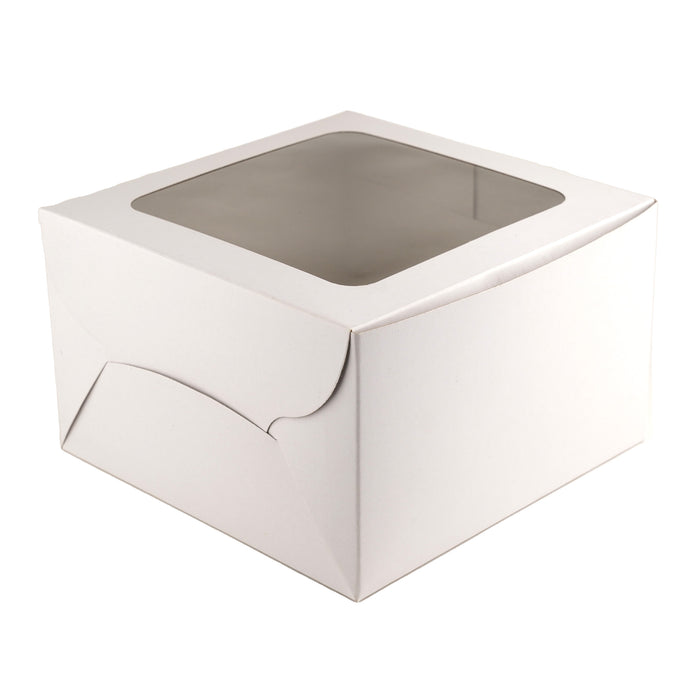 White Cake Boxes with Window
