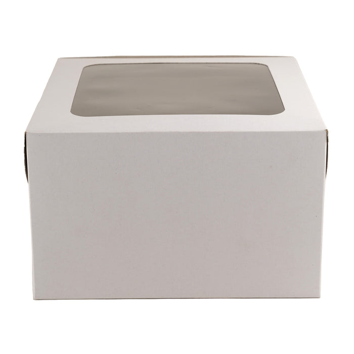 White Cake Box With Window | Pack of 25