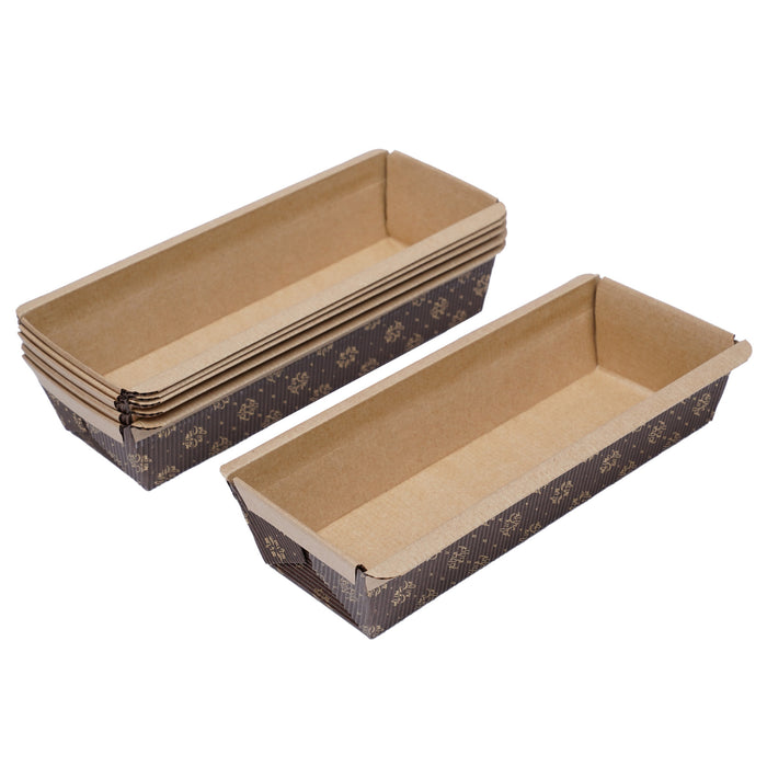 150 x 50 x 65 mm - Rectangular Paper Loaf Pans | For 200 grams bake